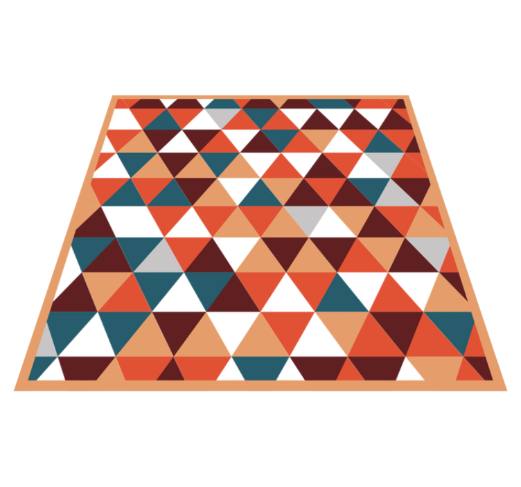 Triangular mosaic pattern vinilne preproge - TenStickers