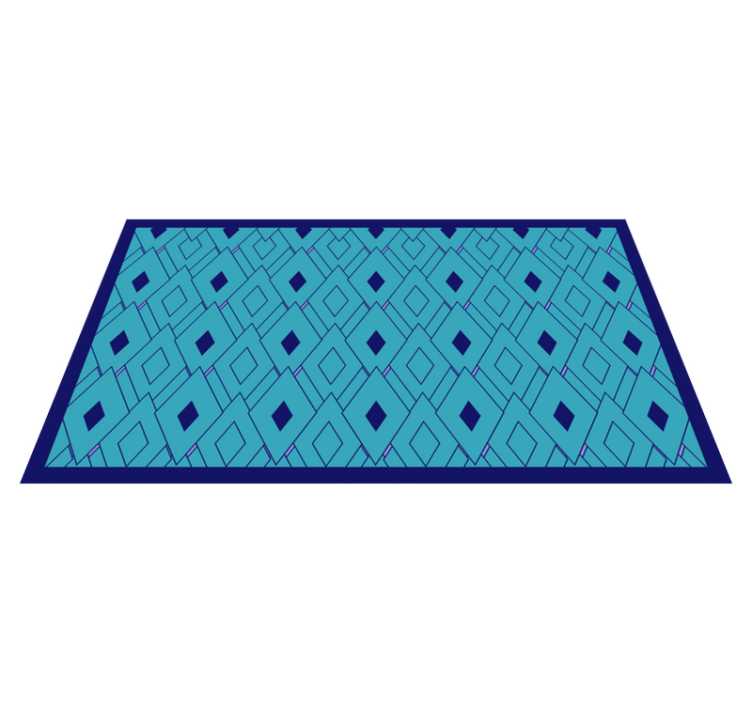 Blue diamond elements vinilne preproge z vzorci - TenStickers