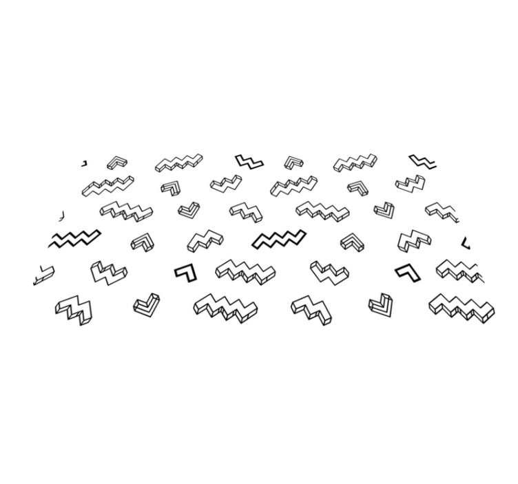 Drzni kotni vzorci Vinilne preproge v drugih vzorcih - TenStickers