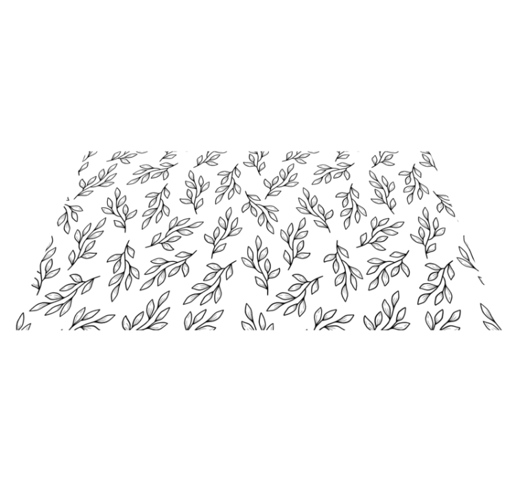 Leafy branch pattern naravna vinilna preproga - TenStickers