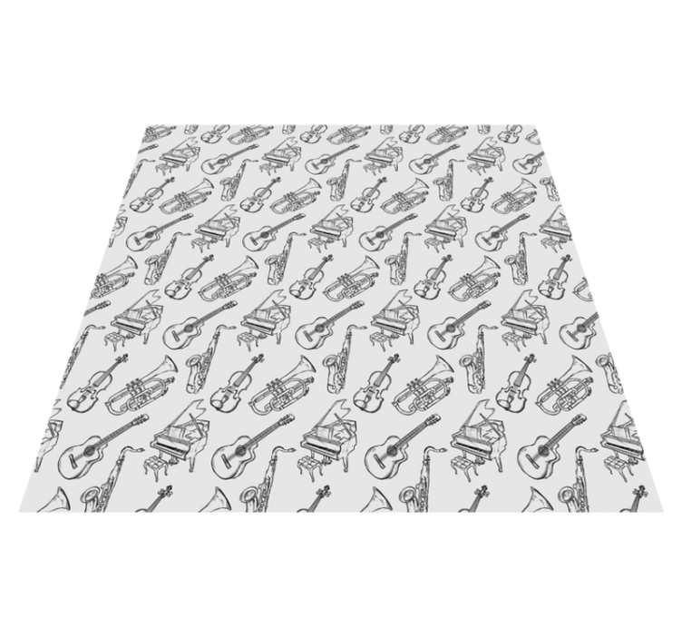 Musical instruments collection vinilne talne obloge - TenStickers