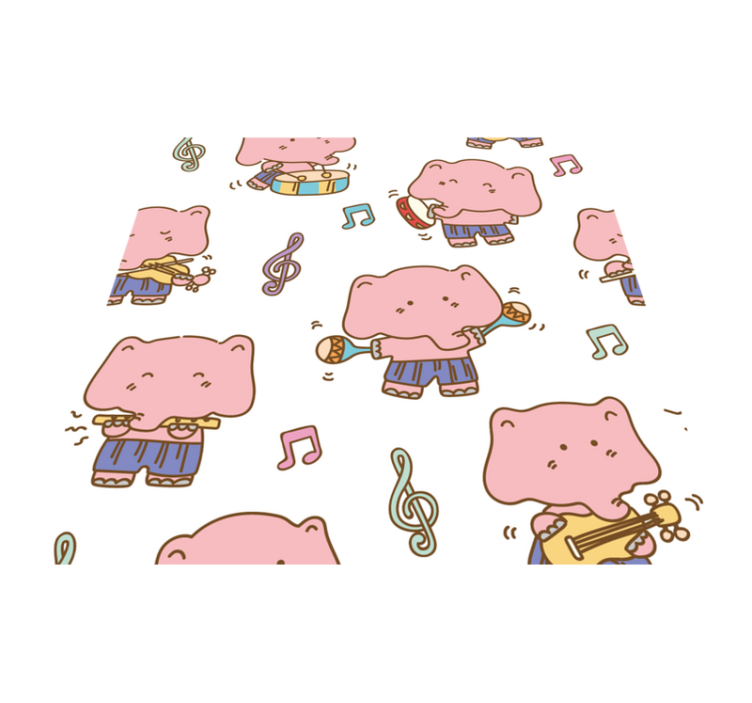 Tema glasbenih slonov Vinilne preproge v drugih vzorcih - TenStickers