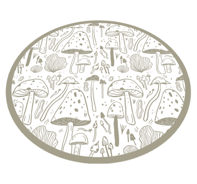 Fungal motif naravne vinilne preproge - TenStickers