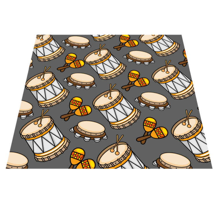 Instrument pattern vinilna preproga z igro - TenStickers