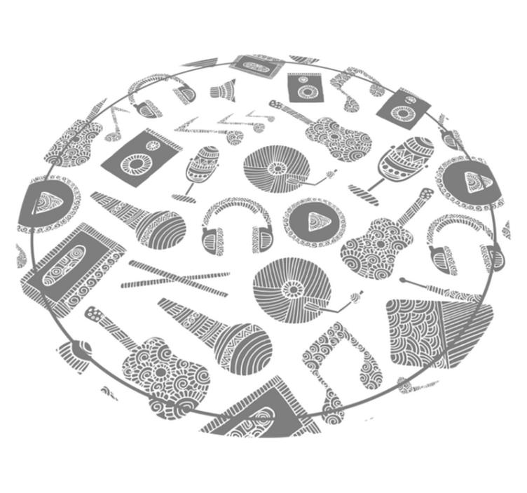 Vzorci glasbil Vinilne preproge v drugih vzorcih - TenStickers