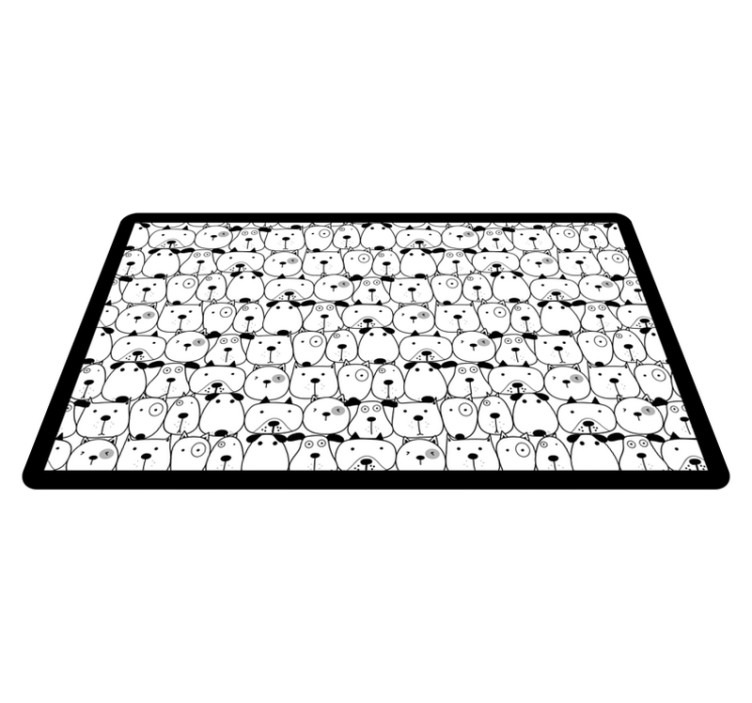 Ljubke podobe bitij Tepih z živalskim potiskom - TenStickers