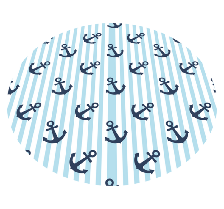 Nautical anchor pattern vinilne preproge v drugih vzorcih - TenStickers