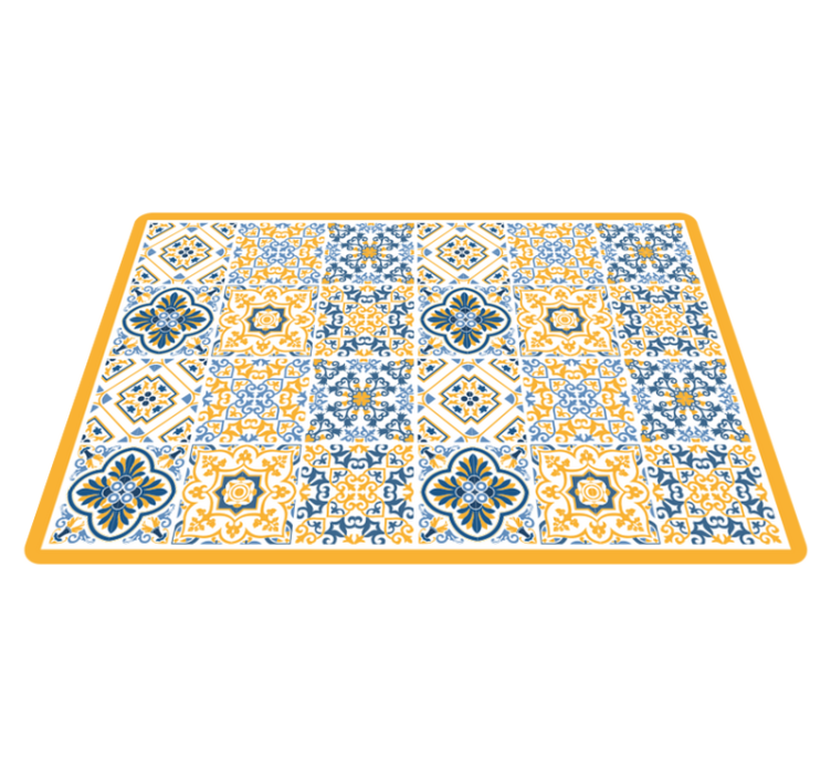 Vibrant mosaic arrangements vinilna talna obloga - TenStickers