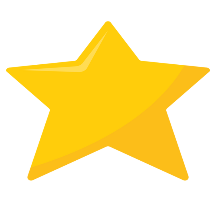 Oblika svetle zvezde Vinilna preproga za najstnike - TenStickers