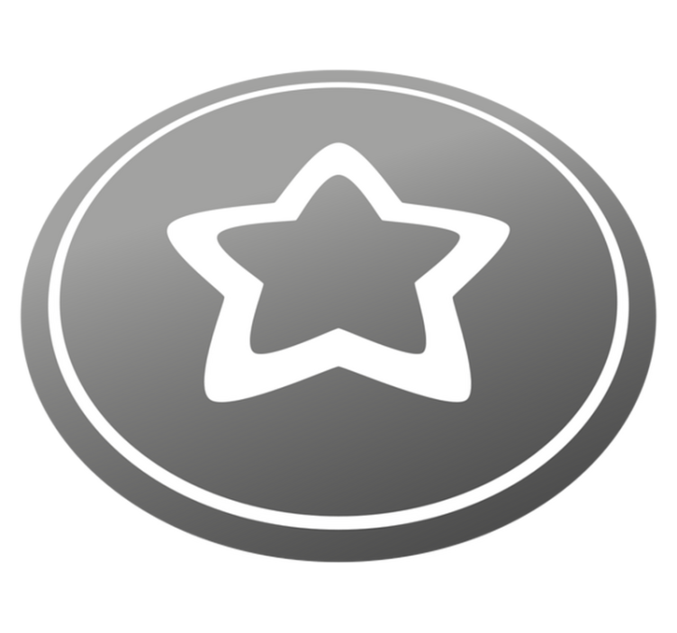 Stylish grey motif vinilna preproga z zvezdami - TenStickers