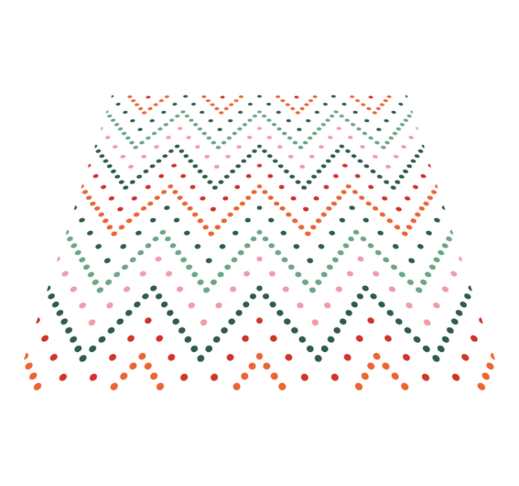 Barvit vzorec ševrona Vinilne preproge v drugih vzorcih - TenStickers