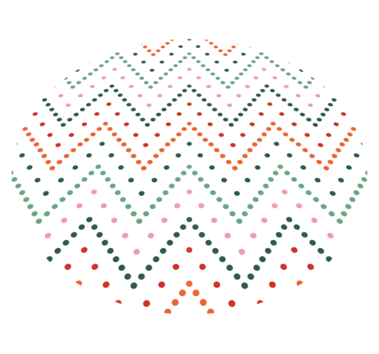 Vzorec pikčastih ševronov vinilna preproga s zvezdami - TenStickers