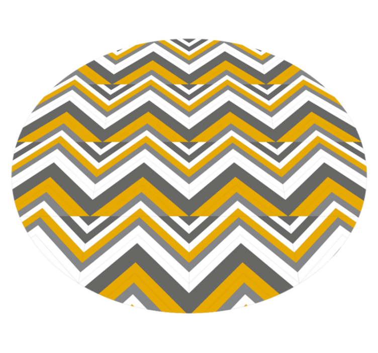 Chevron grey and yellow vinilne preproge z vzorci - TenStickers
