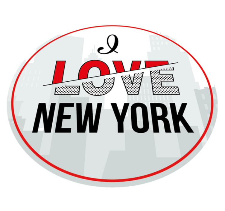 Obožujem new york vinilne preproge z napisom - TenStickers