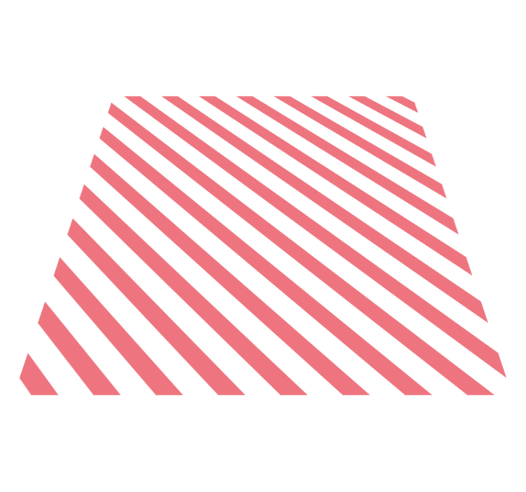 Roza in bel vzorec Vinilna preproga s črtami - TenStickers