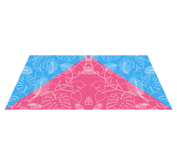 Tropical leaf idea naravne vinilne preproge - TenStickers