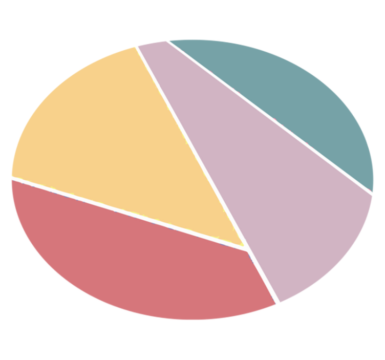 Barviti geometrijski razcepi Okrogla vinilna preproga - TenStickers