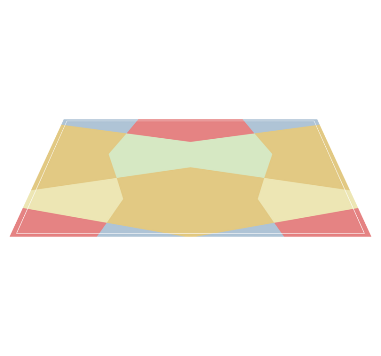 Colorful polygonal shapes vinilne preproge - TenStickers