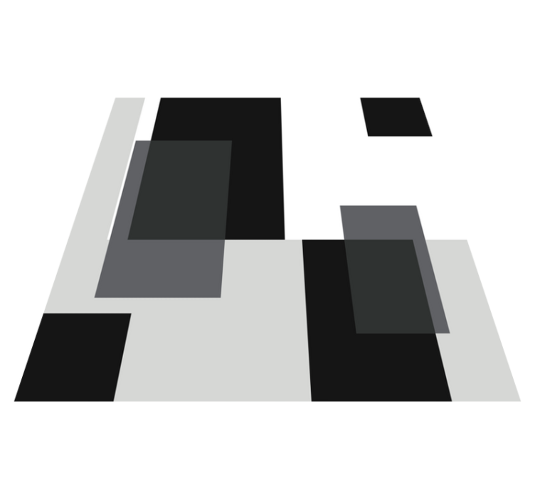 Abstract square layout sodobne vinilne preproge - TenStickers