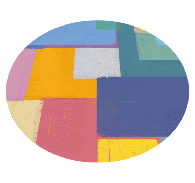 Vivid geometric figures vinilne preproge z vzorci - TenStickers