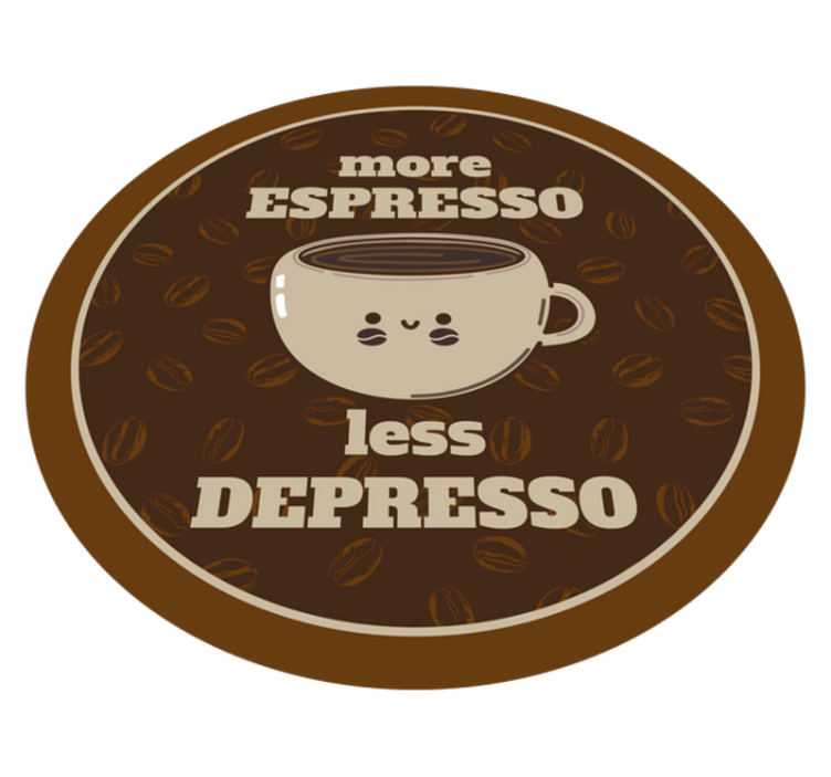 Preproga po naročilu espresso - TenStickers