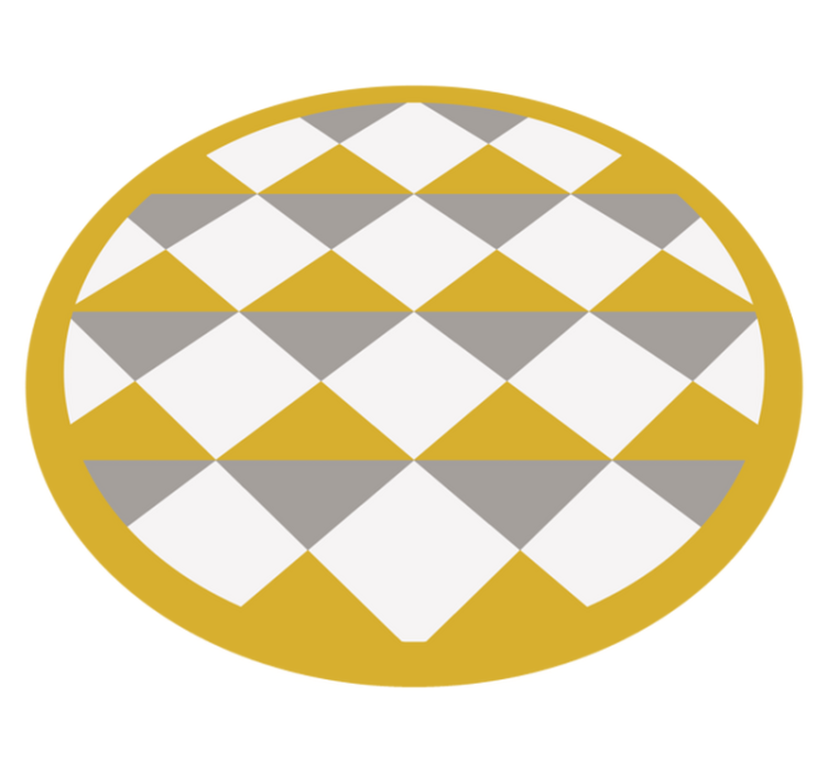 Diamond pattern circle vinilne preproge z vzorci - TenStickers