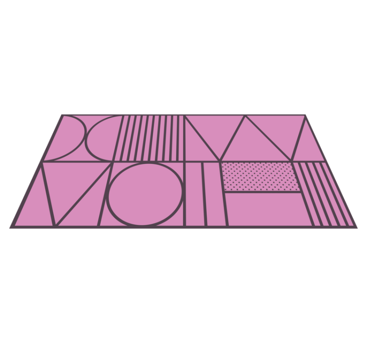 Geometric forms vinilne preproge z geometrijskimi vzorci - TenStickers