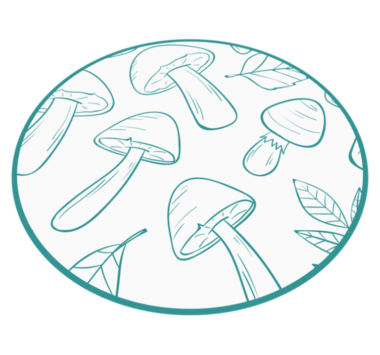 Motiv gobjega lista Naravne vinilnea preproga - TenStickers