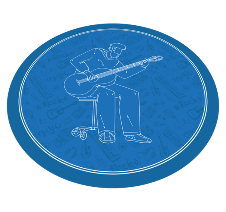 Glasbene vibracije Vinilne talne obloge z teksturo - TenStickers