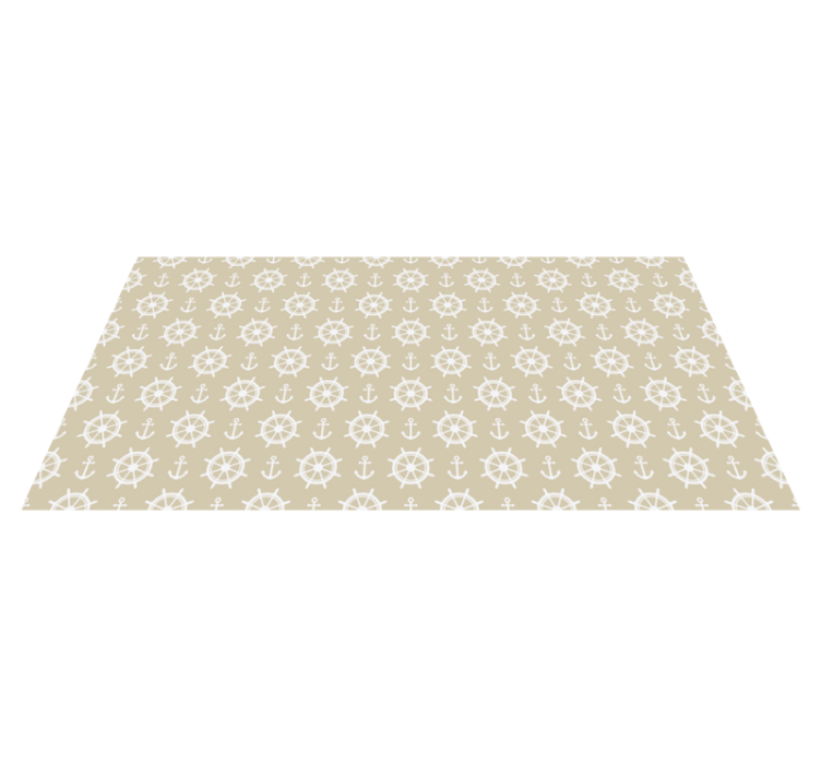 Motiv pomorskega kompasa Vinilna preproga za dnevno sobo - TenStickers