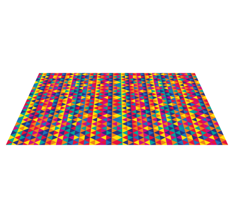 Colorful triangles pattern vinilne preproge - TenStickers