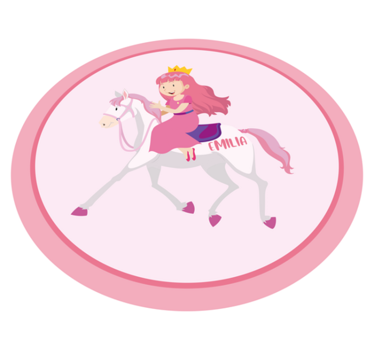 Custom princess on unicorn vinilne preproge drugih vzorcev - TenStickers