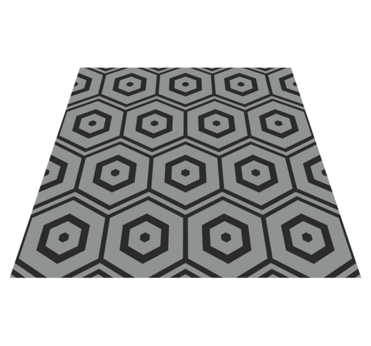 Hexagon patterns vinilne preproge z geometrijskimi vzorci - TenStickers
