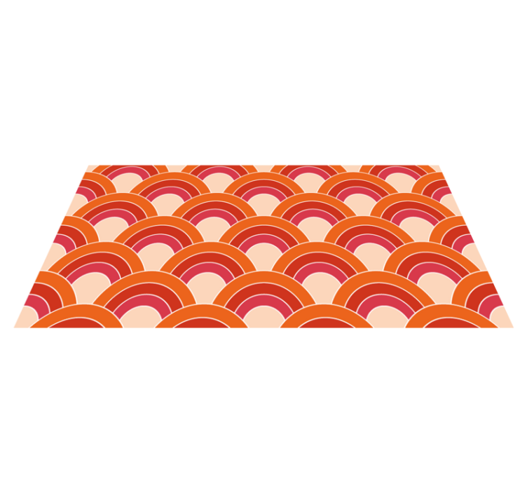Colorful arched patterns vinilne preproge z vzorci - TenStickers