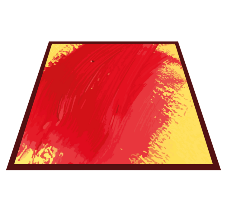 živahen barvni pljusk sodobne vinilne preproge - TenStickers