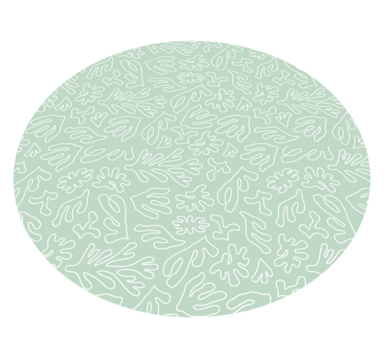 Leafy patterns naravne vinilne preproge - TenStickers