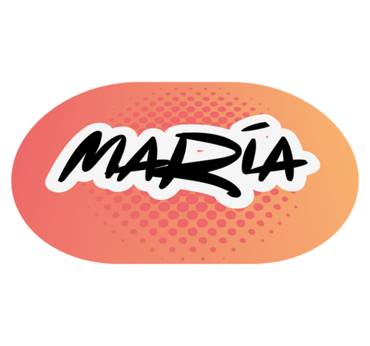 Oblikovanje imena Vinilna preproga z imeni - TenStickers