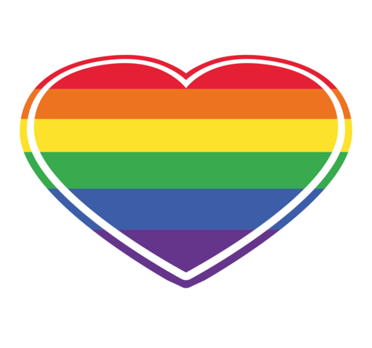 Preproga za spalnico v obliki srca v obliki srca - TenStickers