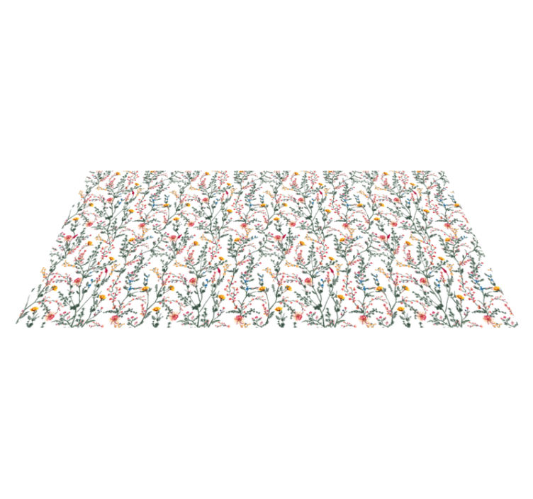 Botanična oaza cvetlična vinilna preproga - TenStickers