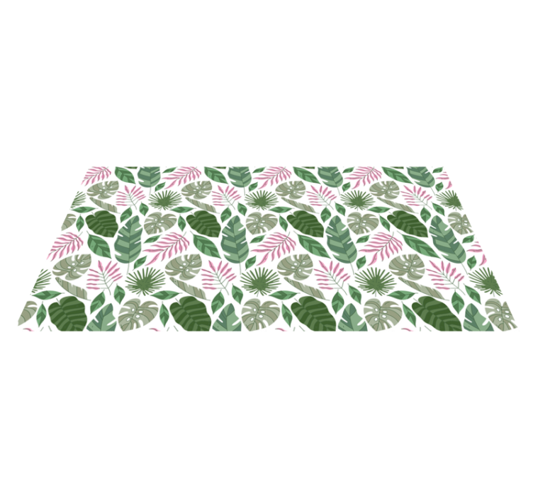 Tropical foliage motifs naravne vinilne preproge - TenStickers