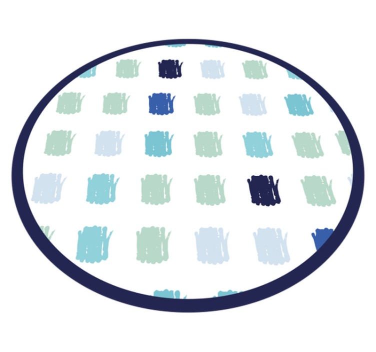 Modre poteze barve minimalistična vinilna preproga - TenStickers