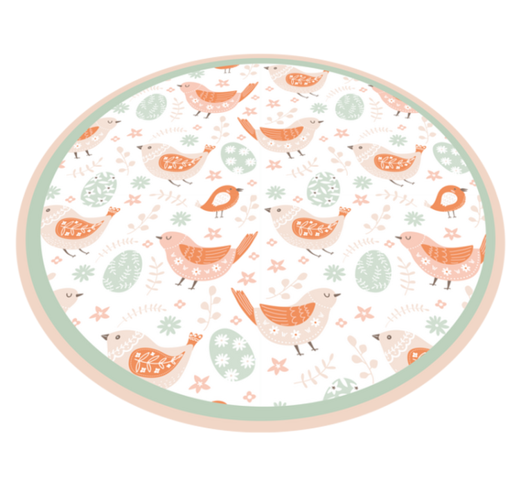 čudoviti ptičji motivi Naravne vinilnea preproga - TenStickers