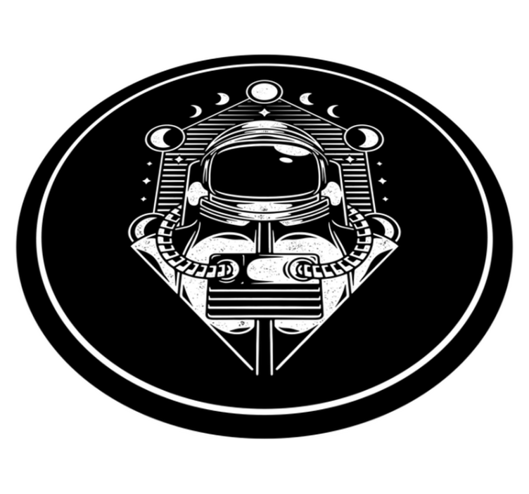 Grafika astronavta Vinilna preproga za najstnike - TenStickers