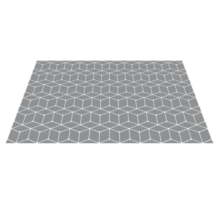 Vinilne preproge z geometrijskimi vzorci v sivi eleganci - TenStickers