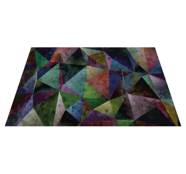 Colorful triangle mosaic vinilne preproge z vzorci - TenStickers