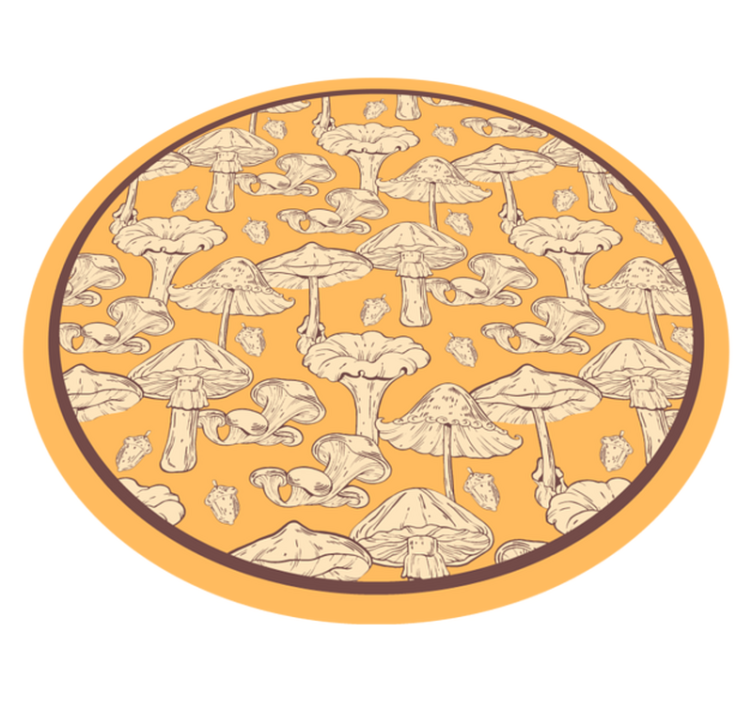 Mushroom style naravne vinilne preproge - TenStickers