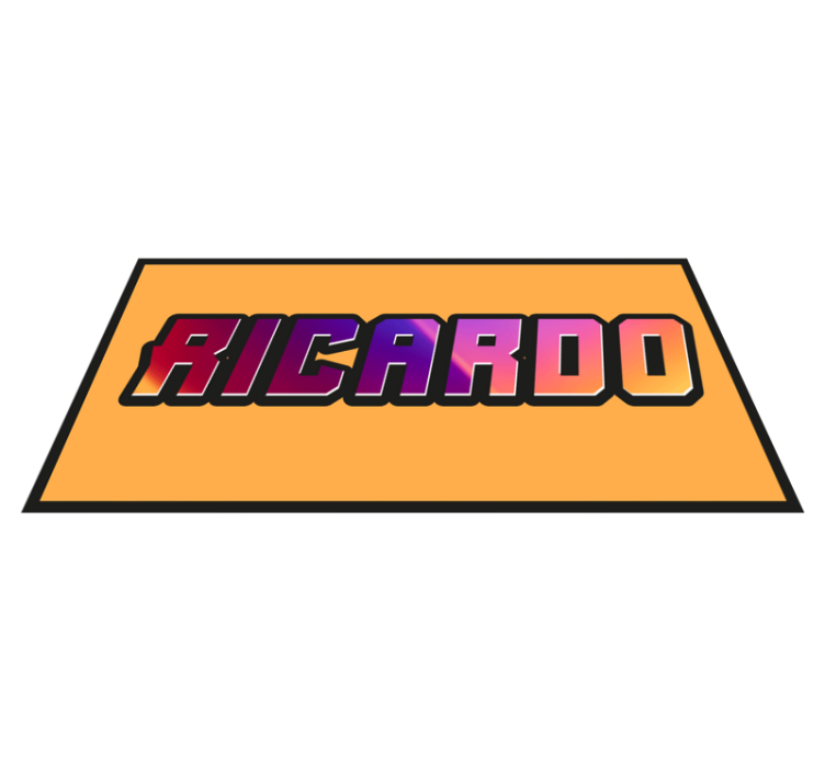 Teksturirano ime po meri Vinilna preproga za najstnike - TenStickers