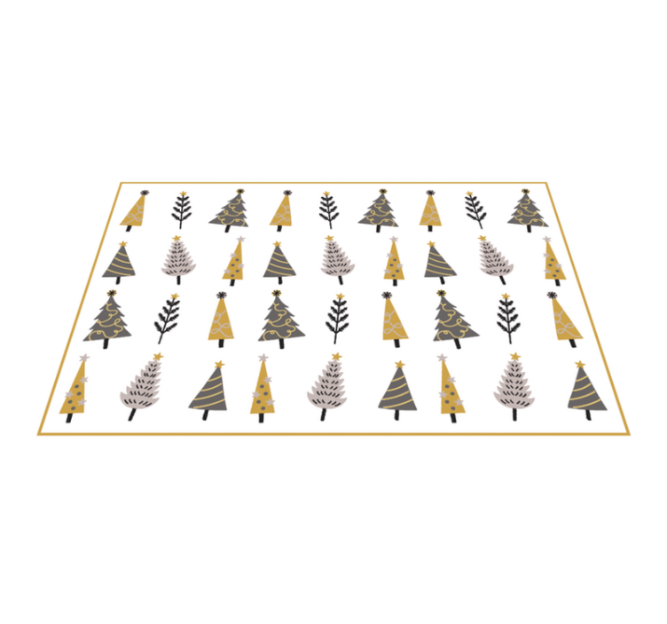 Muhast vzorec drevesa Božična vinilna preproga - TenStickers