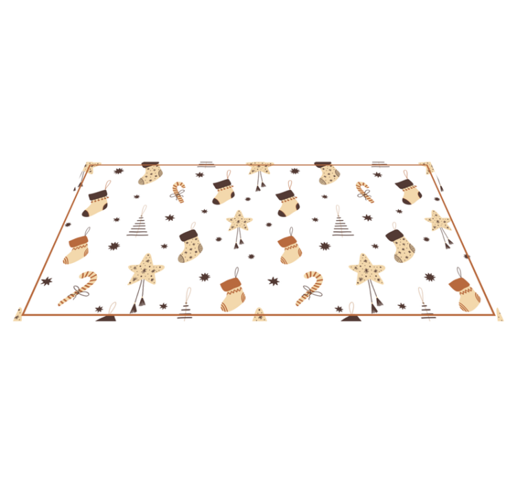 Praznovanja belih praznikov Božična vinilna preproga - TenStickers