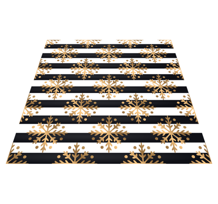 Eleganten vzorec snežinke Božična vinilna preproga - TenStickers